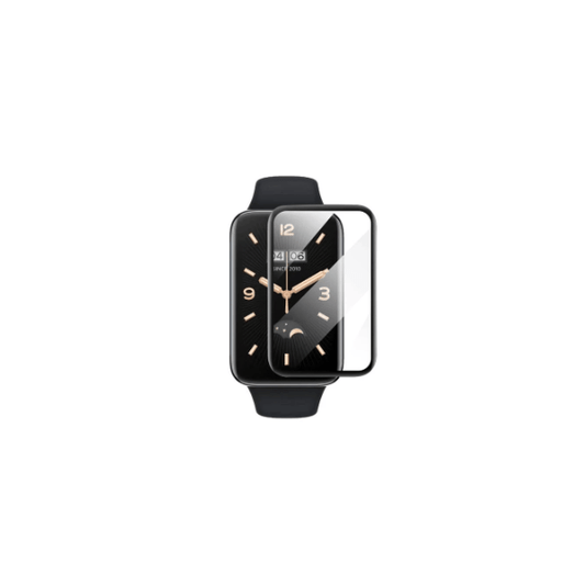 Película Protectora de Ecrã Gel Full Cover Com Bordas Pretas para Xiaomi Smart Band 7 Pro - Transparente