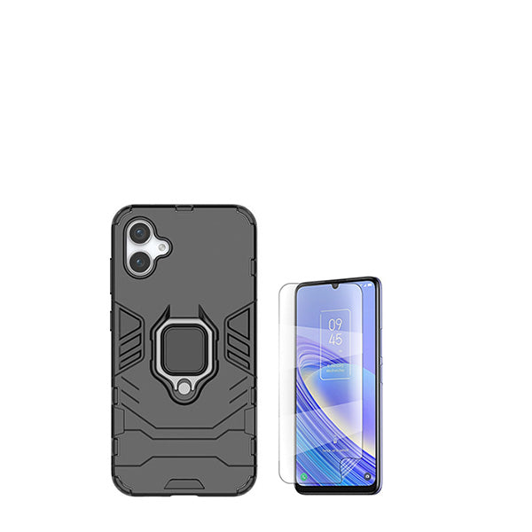 Kit Película Protectora de Hydrogel Frente + Capa de Proteção Militar Magnética GIFT4ME para Samsung Galaxy A05 - Preto