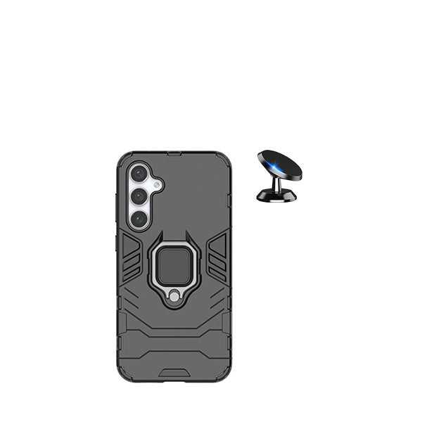 Kit Suporte Magnético + Capa de Proteção Militar Magnética GIFT4ME para Samsung Galaxy A25 5G - Preto