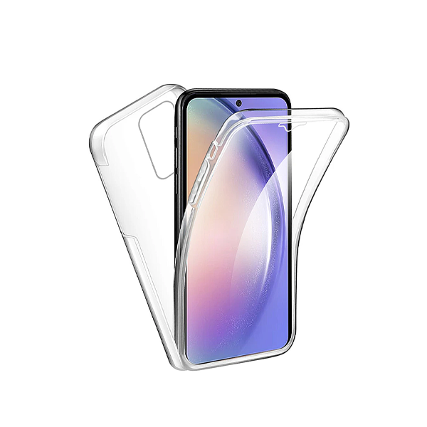 Capa 360° Proteção Frente e Verso para Samsung Galaxy A54 5G - Transparente
