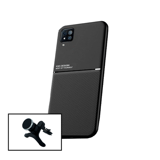 Kit Capa Traseira Magnética Anti Choque + Suporte Magnético Com Pernas para Samsung Galaxy M12