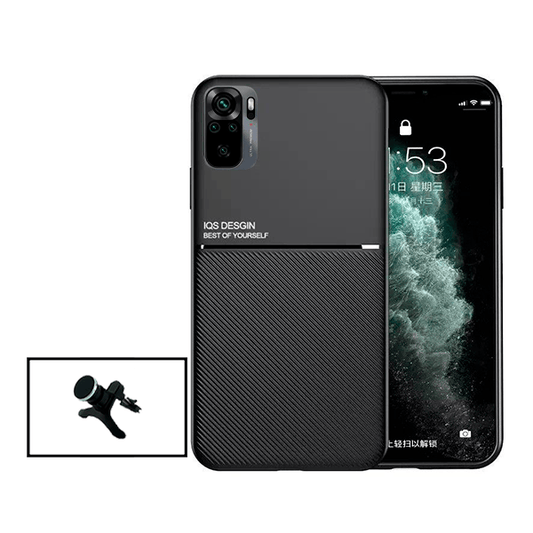 Kit Capa Traseira Magnética Anti Choque + Suporte Magnético Com Pernas para Xiaomi Redmi 10