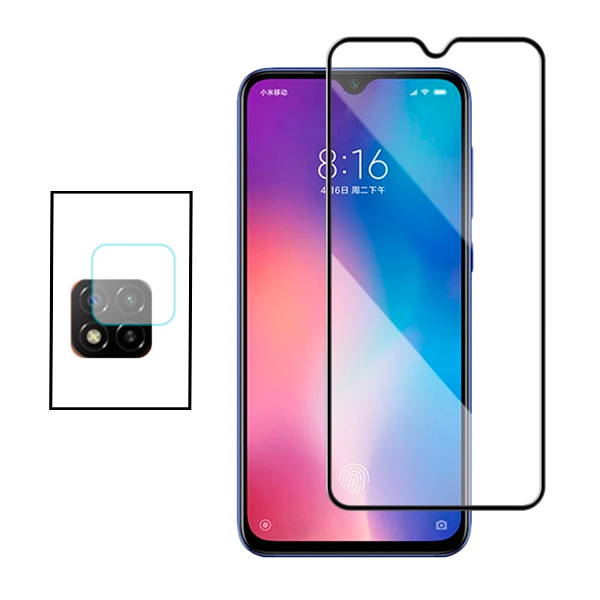 Kit Película Protectora para Câmara Traseira + Película de Vidro Temperado GorilasGlass para Xiaomi Poco C3