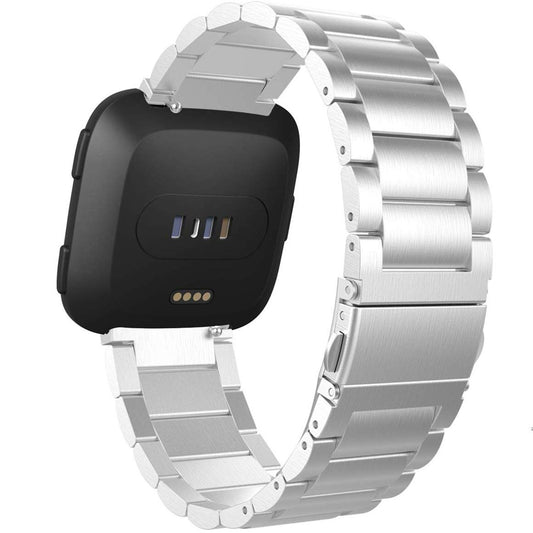 Bracelete de Aço + Ferramenta para Fitbit Versa / Versa Lite / Versa lite / Versa 2 - Cinza