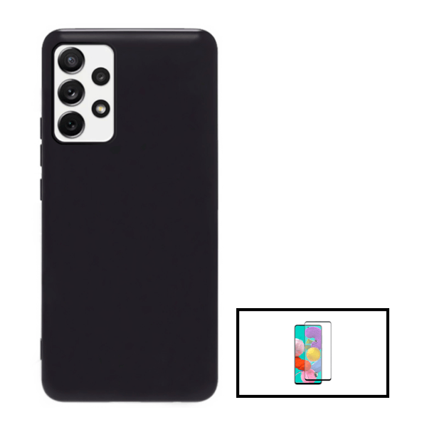 Kit Película de Vidro Temperado GorilasGlass + Capa Proteção Traseira Silicone para Samsung Galaxy A53 5G