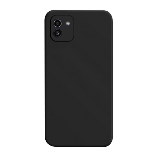 Capa Proteção Traseira Silicone para Samsung Galaxy A03 4G - Preto