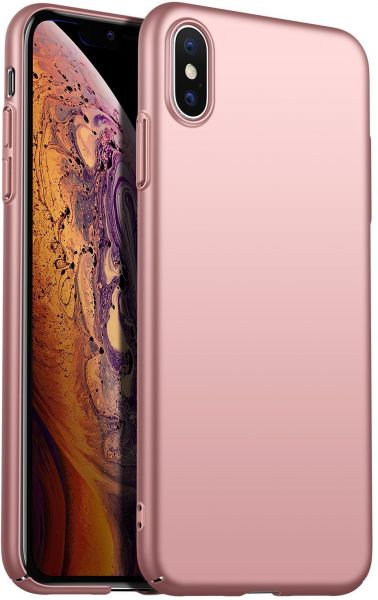 Capa Rígida e Fina para iPhone X / XS - Rosa