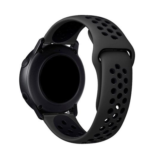 Bracelete Desportiva para Fossil Gen 5 - Preto / Preto