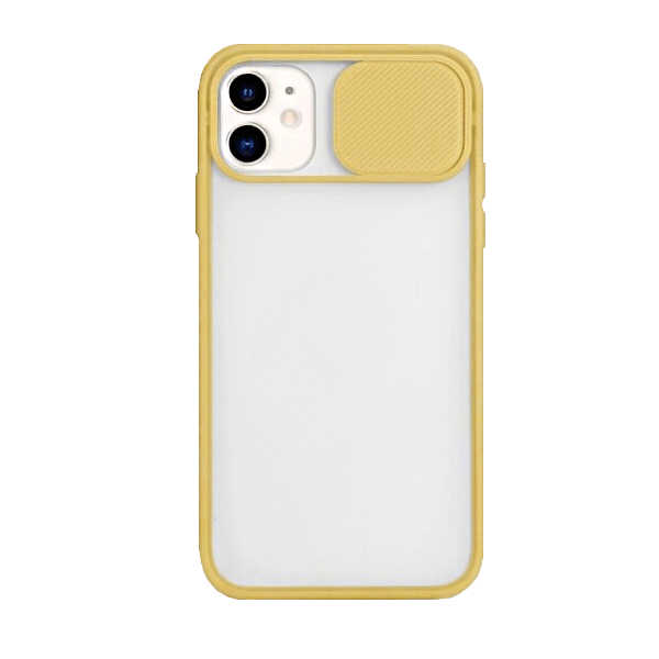 Capa Proteção Camara Deslizante para iPhone 7 - Amarelo