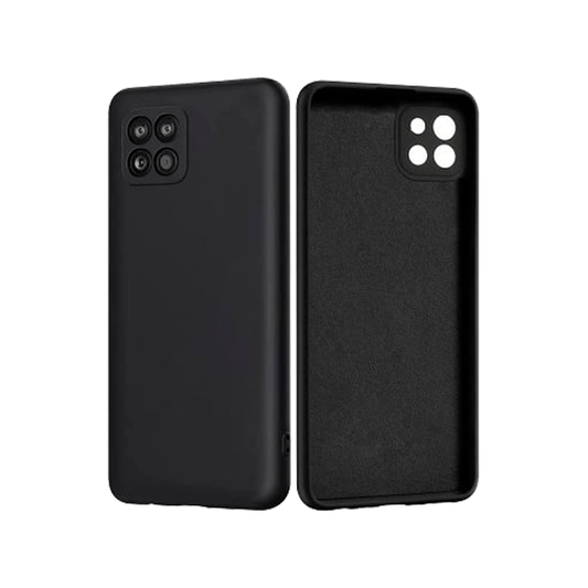 Capa Proteção Traseira Silicone para Samsung Galaxy A22 - Preto