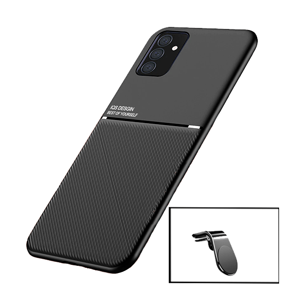 Kit Capa Traseira Magnética Anti Choque + Suporte Magnético L para Samsung Galaxy M52 5G