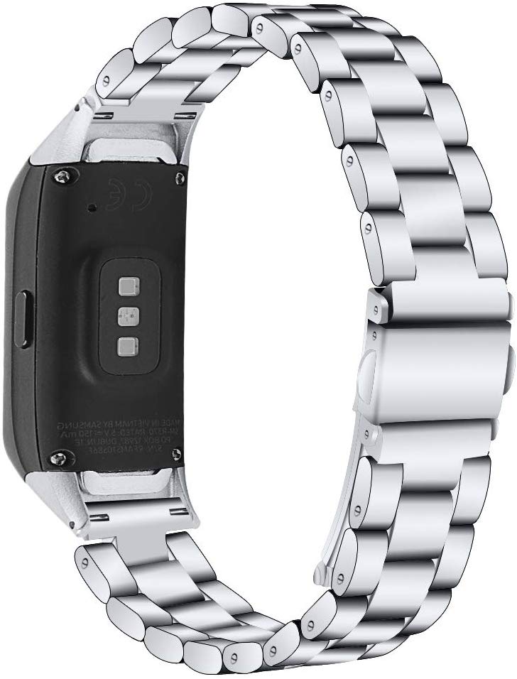 Bracelete de Aço + Ferramenta para Samsung Galaxy Fit (R370) - Cinza