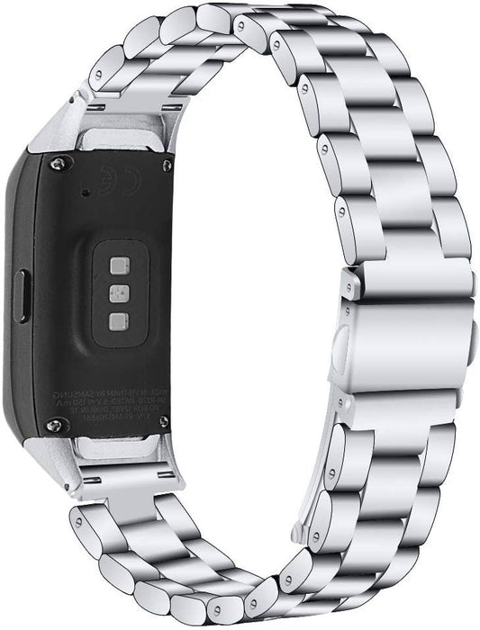 Bracelete de Aço + Ferramenta para Samsung Galaxy Fit (R370) - Cinza