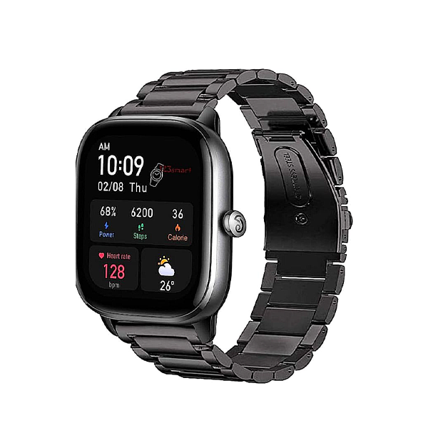 Bracelete de Aço + Ferramenta para OnePlus Nord Watch - Preto