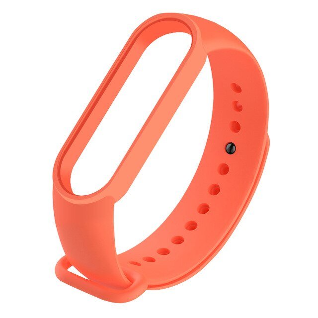 Bracelete Silicone para Xiaomi Mi Band 5 - Laranja