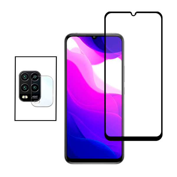 Kit Película Protectora para Câmara Traseira + Película de Vidro Temperado GorilasGlass para Xiaomi Mi 10 Youth 5G