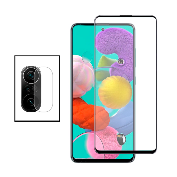 Kit Película Protectora para Câmara Traseira + Película de Vidro Temperado GorilasGlass para Xiaomi Poco F3 GT