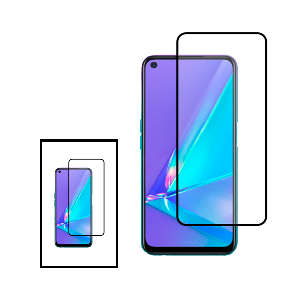 Kit 2 Película de Vidro Temperado GorilasGlass para Realme Narzo 50A Prime - Transparente/Preto