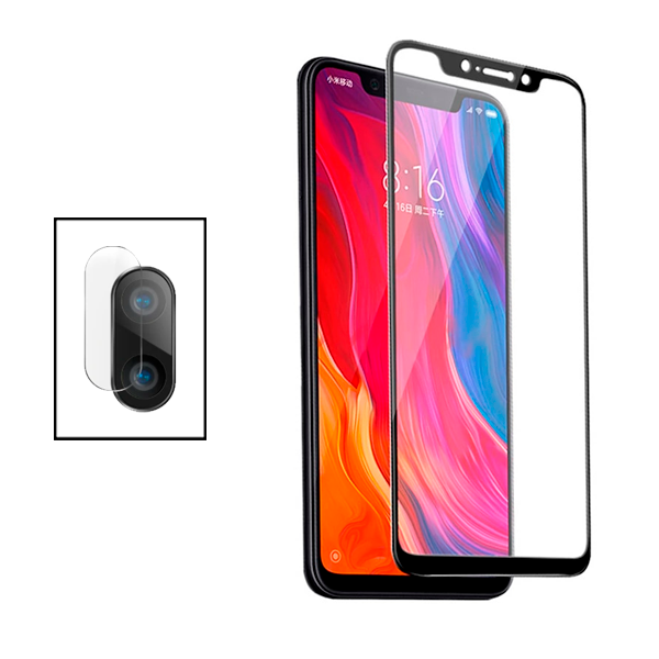 Kit Película Protectora para Câmara Traseira + Película de Vidro Temperado GorilasGlass para Xiaomi Mi 8