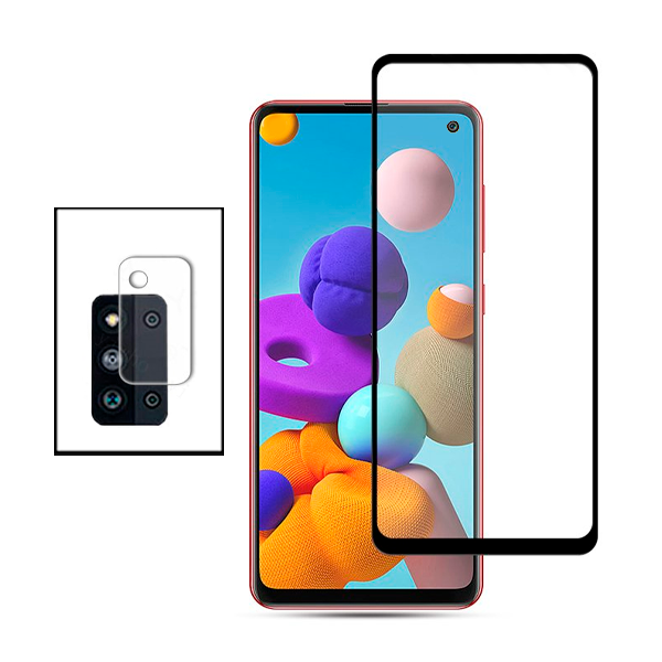 Kit Película Protectora para Câmara Traseira + Película de Vidro Temperado GorilasGlass para Samsung Galaxy F52 5G