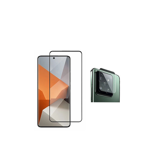 Kit Película Protectora Câmara Traseira + Película de Vidro Temperado GorilasGlass GIFT4ME para Xiaomi 14 - Transparente/Preto