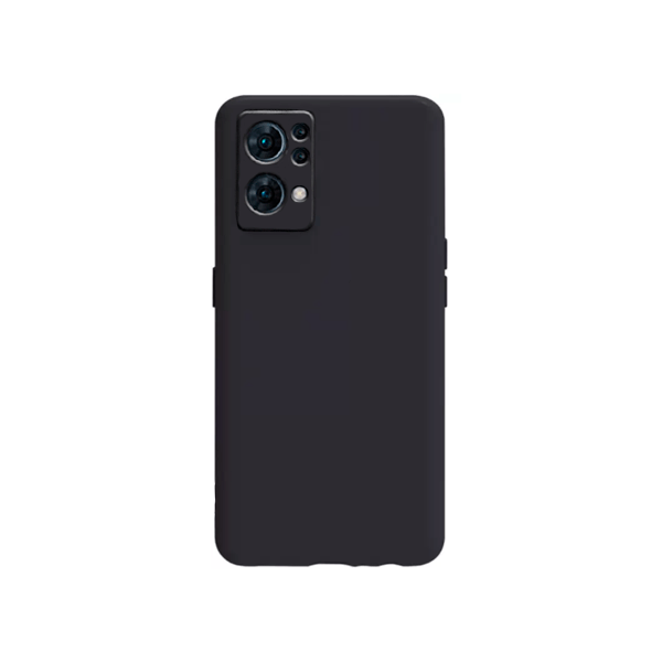 Capa Proteção Traseira Silicone para Oppo Reno7 Pro 5G - Preto