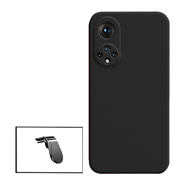 Kit Suporte de Carro Magnético L + Capa Proteção Traseira Silicone para Huawei Nova 9