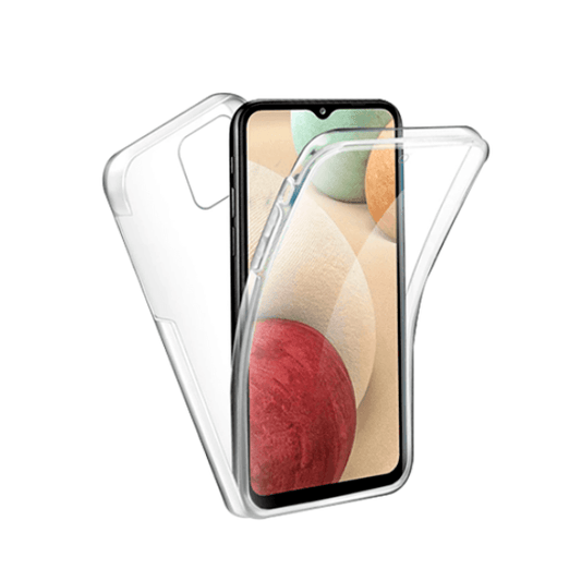 Capa 360° Proteção Frente e Verso para Samsung Galaxy A03 4G - Transparente