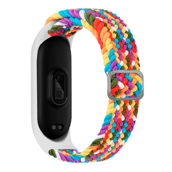 Bracelete Solo Nylon Com Fivela Ajustável para Xiaomi Mi Band 3 - Colorido