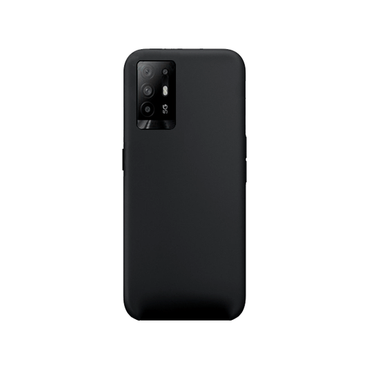 Capa Proteção Traseira Silicone para Oppo Reno5 Z - Preto