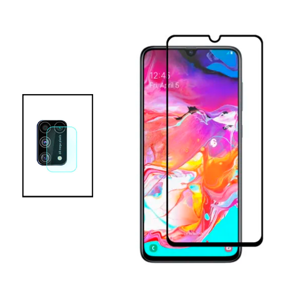 Kit Película Protectora para Câmara Traseira + Película de Vidro Temperado GorilasGlass para Samsung Galaxy M31