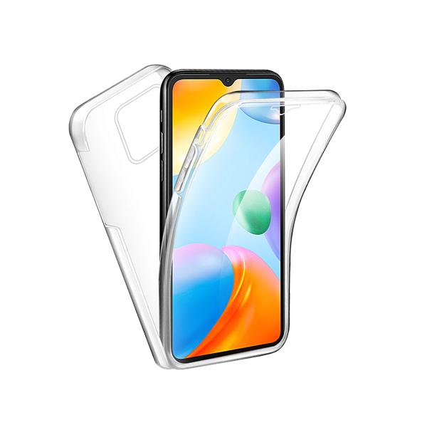 Capa 360° Proteção Frente e Verso para Xiaomi Redmi 10C - Transparente