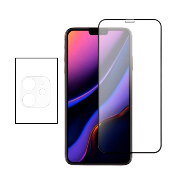 Kit Película Protectora para Câmara Traseira + Película de Vidro Temperado GorilasGlass para iPhone 12 Mini