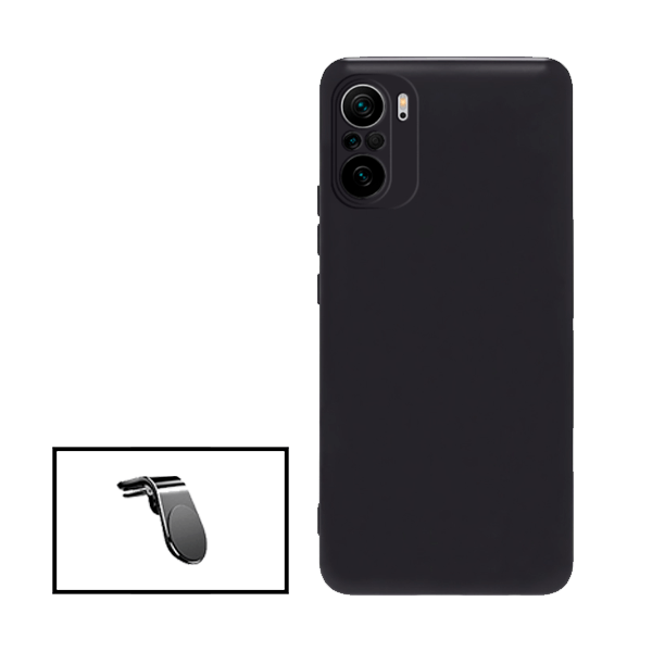 Kit Suporte de Carro Magnético L + Capa Proteção Traseira Silicone para Xiaomi 11T
