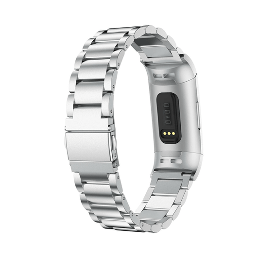 Bracelete de Aço + Ferramenta para Fitbit Inspire 2 - Cinza