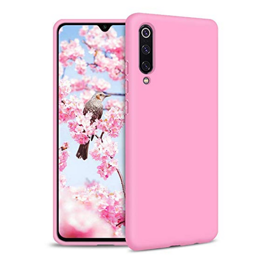 Capa Proteção Traseira Silicone para Xiaomi Mi 9 - Rosa