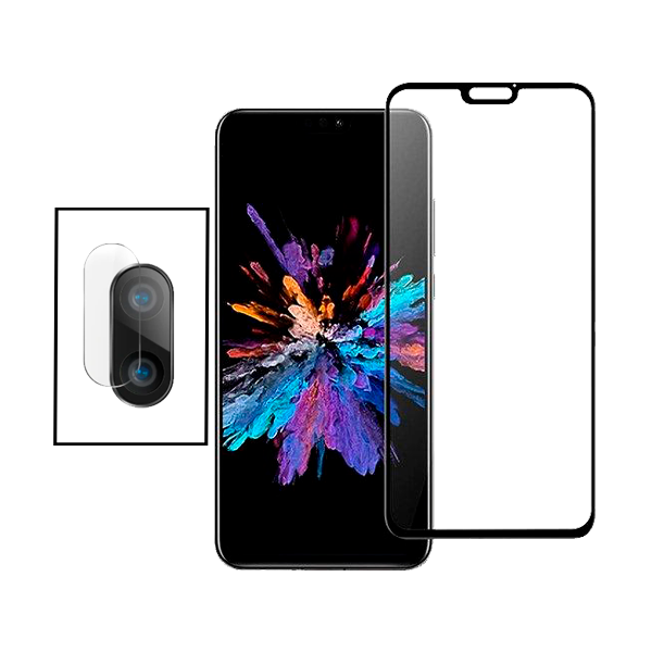 Kit Película Protectora para Câmara Traseira + Película de Vidro Temperado GorilasGlass para Huawei Honor Play