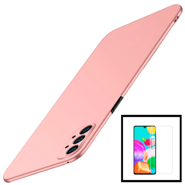 Kit Película de Vidro Temperado GorilasGlass + Capa Rígida e Fina para Samsung Galaxy A52 - Rosa