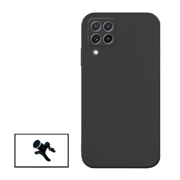 Kit Suporte Magnético Com Pernas + Capa Proteção Traseira Silicone para Samsung Galaxy M22