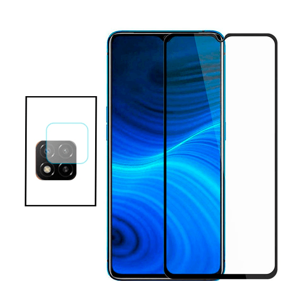 Kit Película Protectora para Câmara Traseira + Película de Vidro Temperado GorilasGlass para Xiaomi Redmi 9C