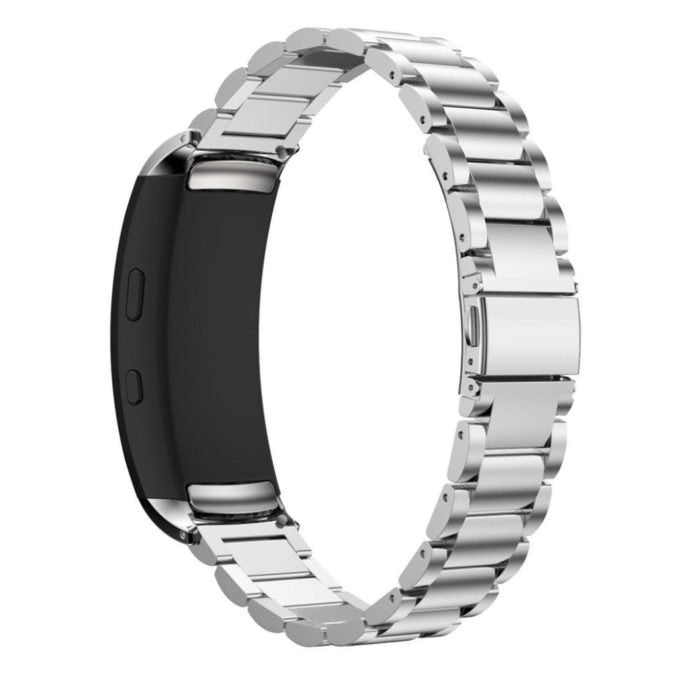 Bracelete de Aço + Ferramenta para Samsung Gear Fit2 ((R360)) - Cinza