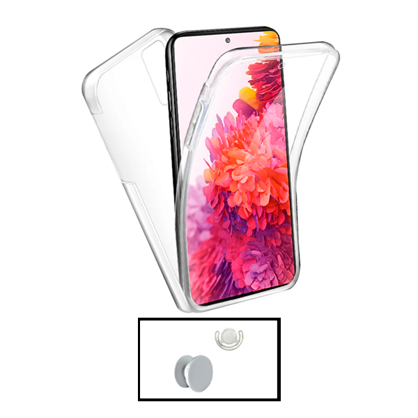 Kit Capa 360° Proteção Frente e Verso + 1 HandHolder + 1 Suporte HandHolder Branco para Samsung Galaxy A53 5G