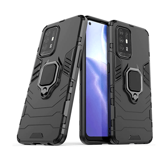 Capa de Proteção Militar Magnética para Oppo F19 Pro+ 5G - Preto
