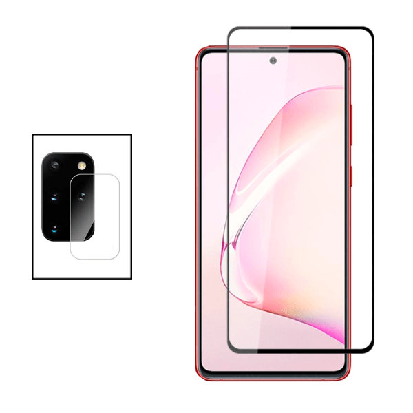 Kit Película Protectora para Câmara Traseira + Película de Vidro Temperado GorilasGlass para Samsung Galaxy S20 Plus - Curvado