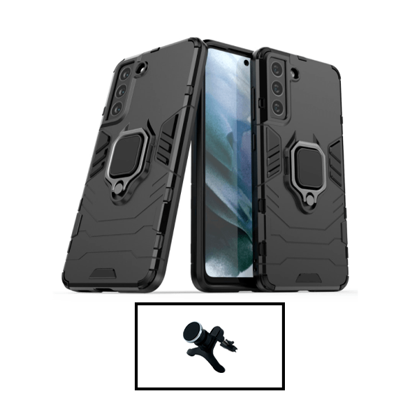Kit Suporte Magnético Com Pernas + Capa de Proteção Militar Magnética para Samsung Galaxy S22+ 5G