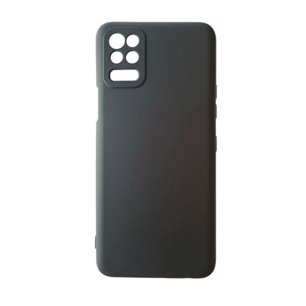 Capa Proteção Traseira Silicone para LG Q52 - Preto