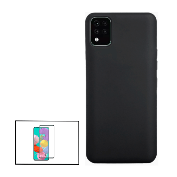 Kit Película de Vidro Temperado GorilasGlass + Capa Proteção Traseira Silicone para LG K42