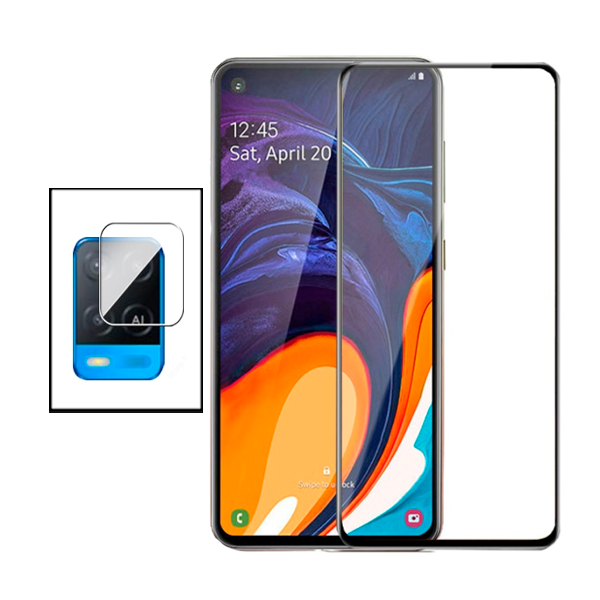 Kit Película Protectora para Câmara Traseira + Película de Vidro Temperado GorilasGlass para Oppo A54 5G