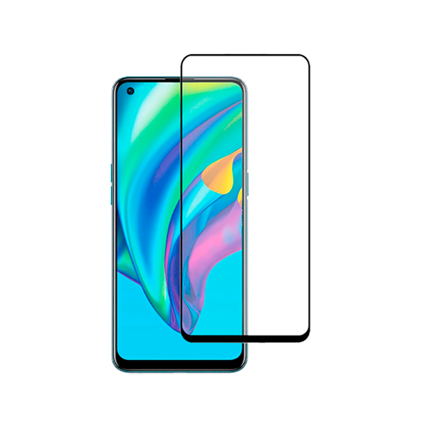 Película de Vidro Temperado GorilasGlass para Realme 9 Pro+ Plus - Transparente/Preto