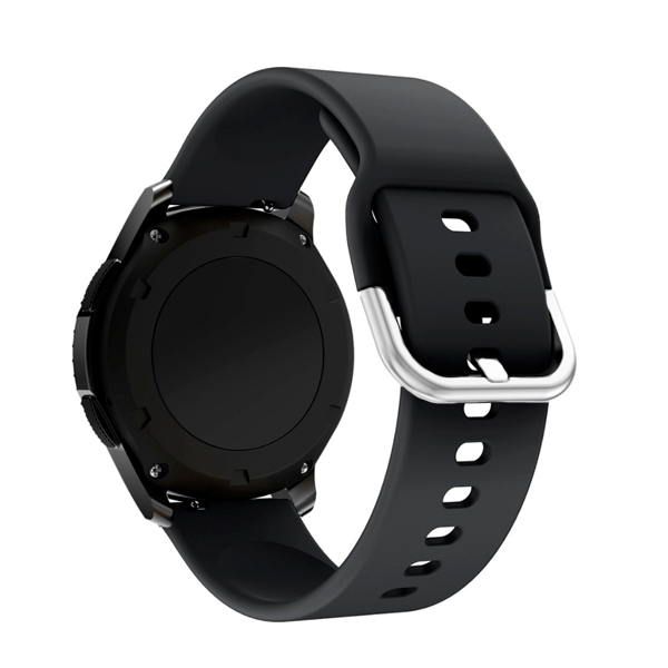 Bracelete Silicone Com Fivela para Garmin Vivomove 3S - Preto